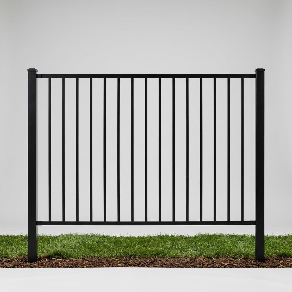 Pool Code style aluminum fencing