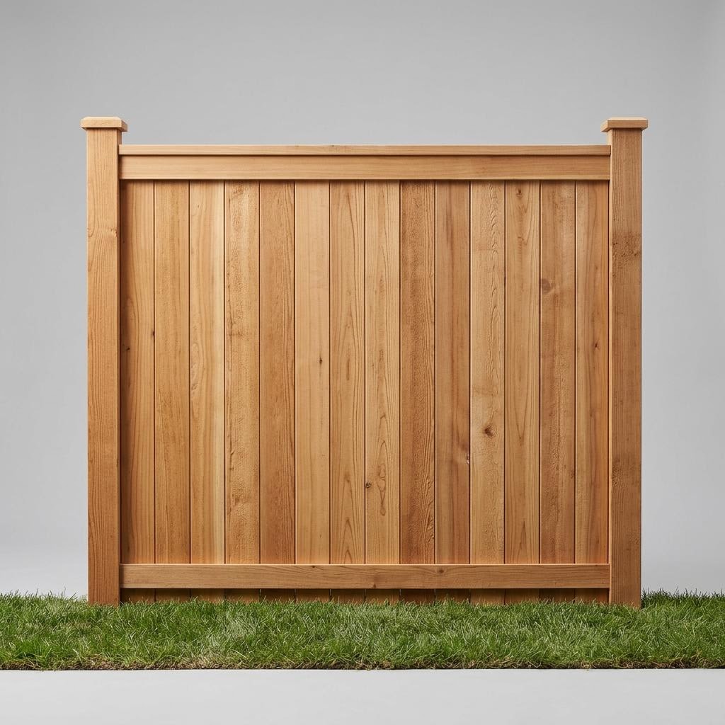 Solid Privacy style cedar fencing