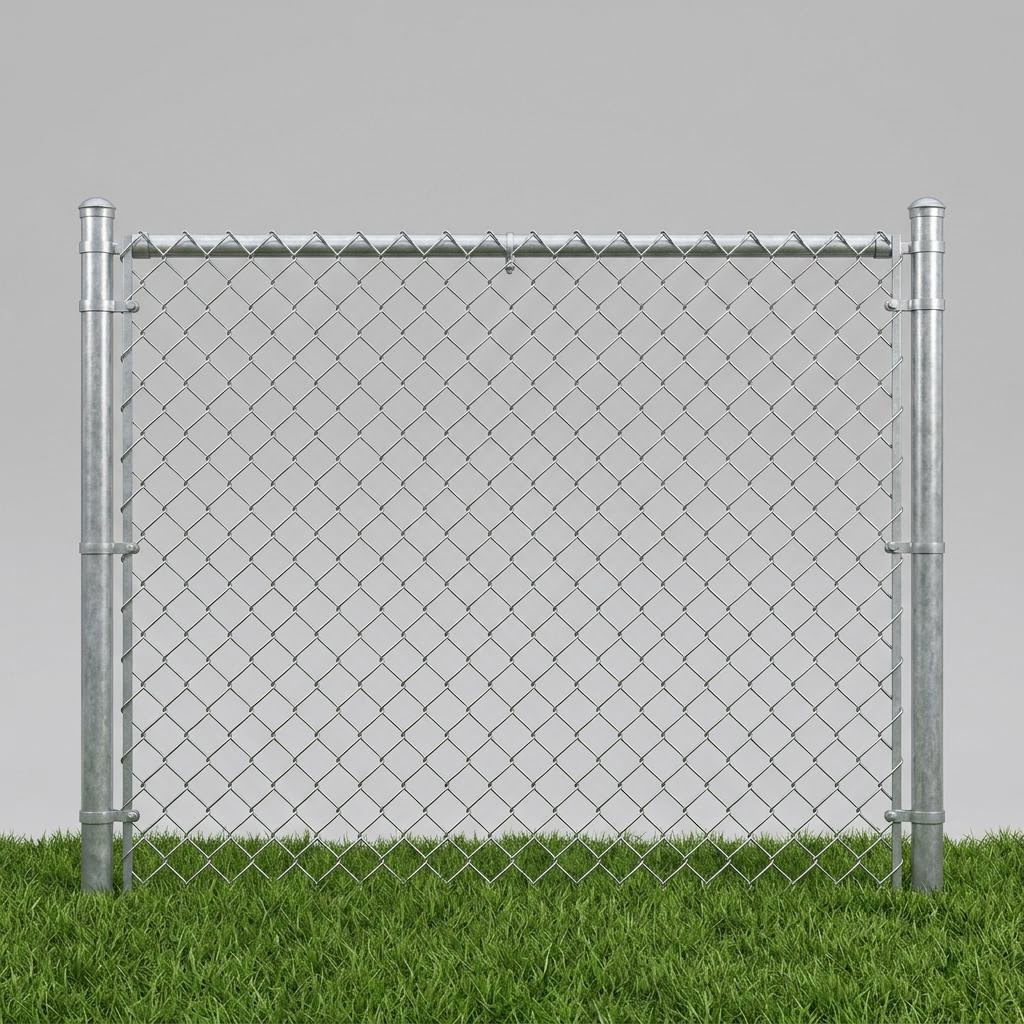 Galvanized (Silver) style chain link fencing