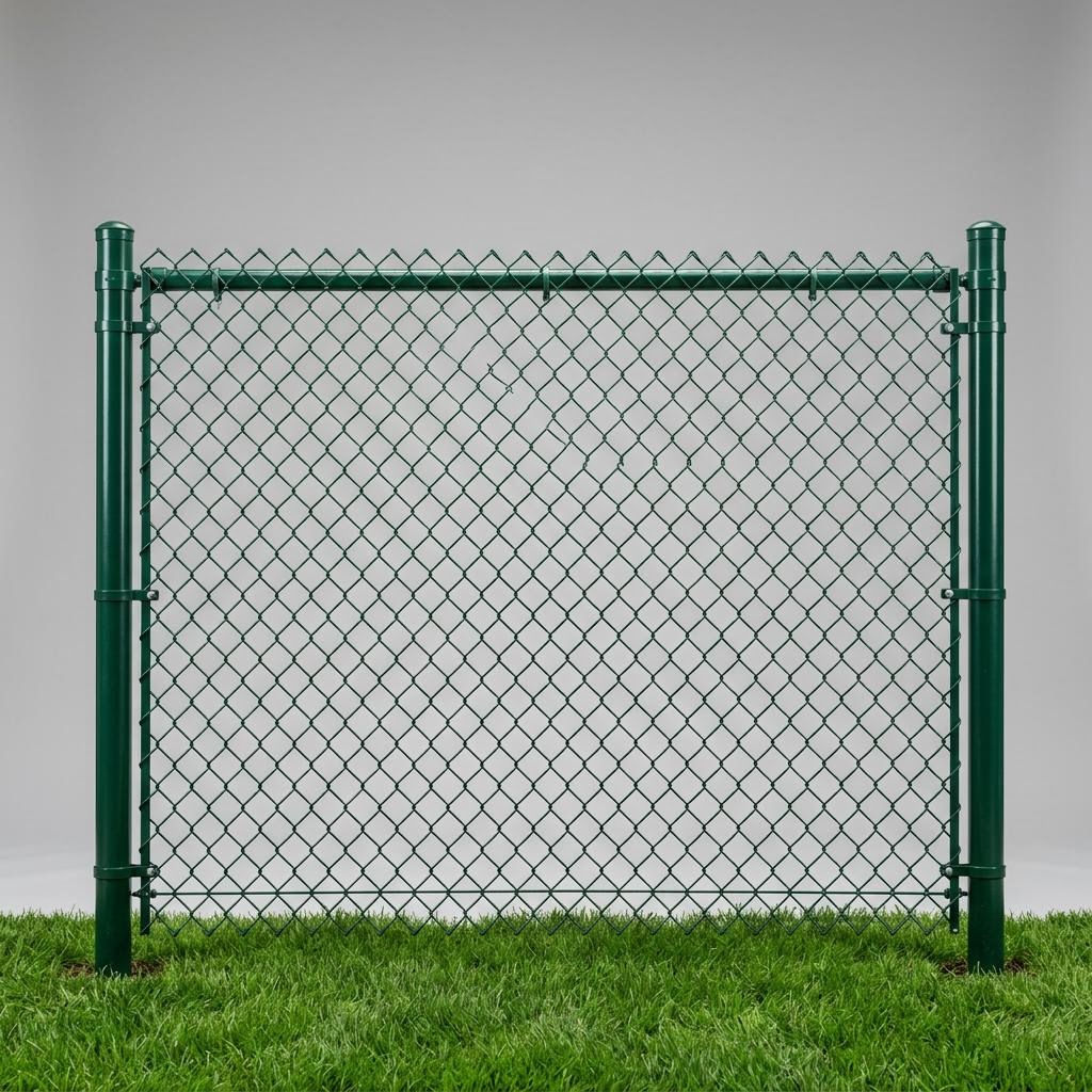 Vinyl-Coated (Black/Green/Brown) style chain link fencing