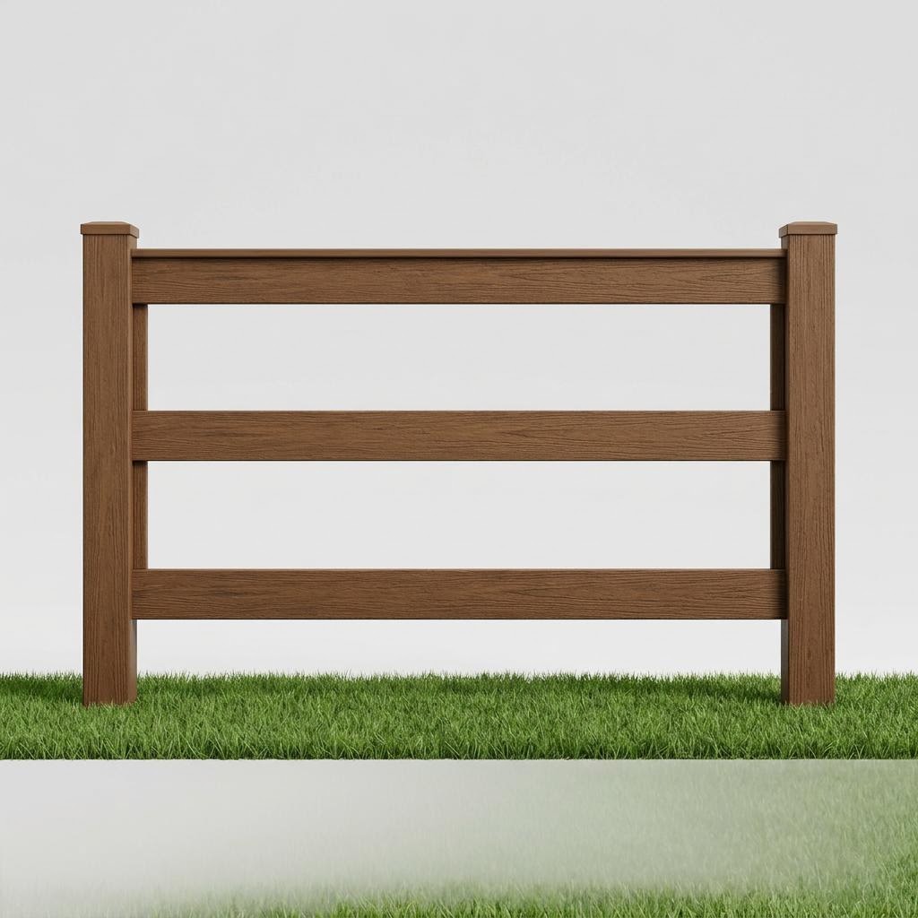 Trex Shenandoah (Ranch Rail) style composite fencing