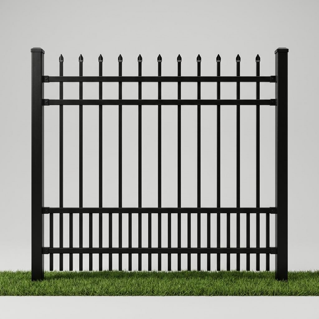 Puppy Pickets style ornamental iron fencing