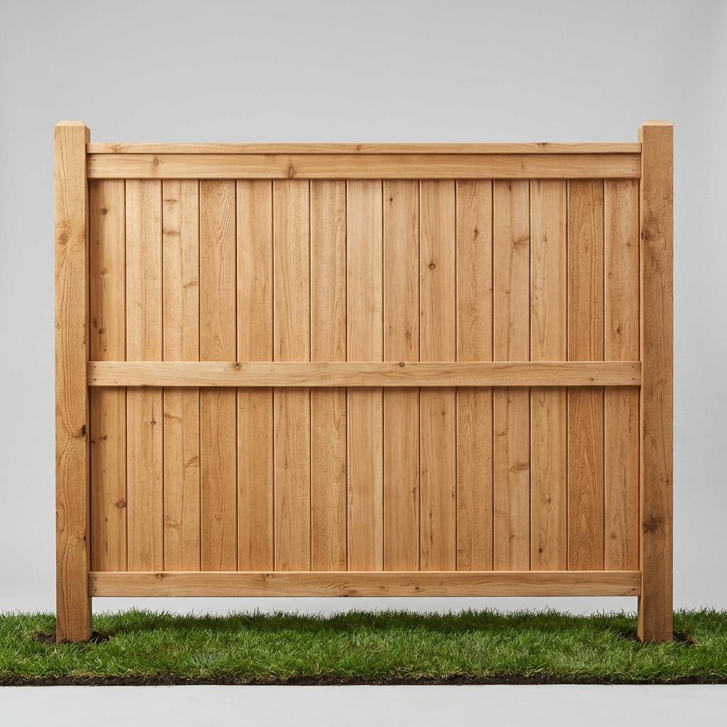 Cedar Solid style privacy fencing