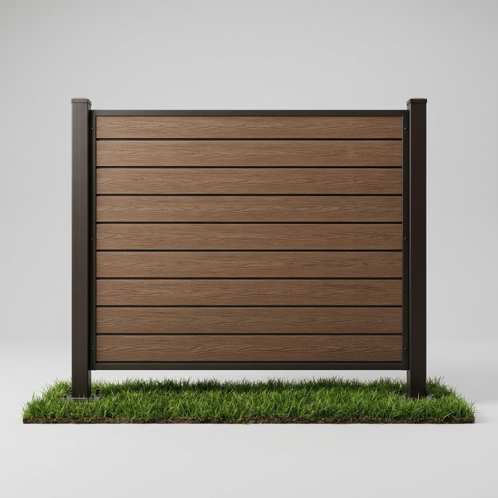 Composite style privacy fencing