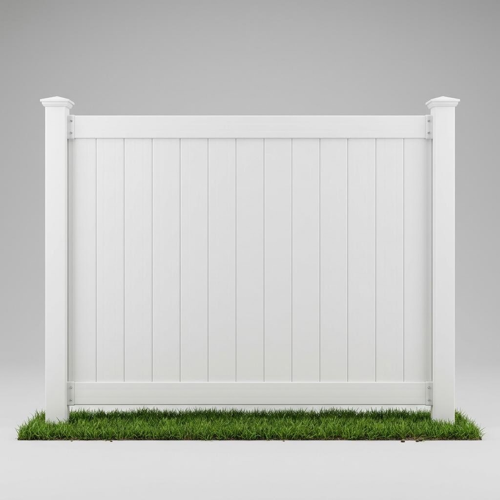 Vinyl Solid style privacy fencing