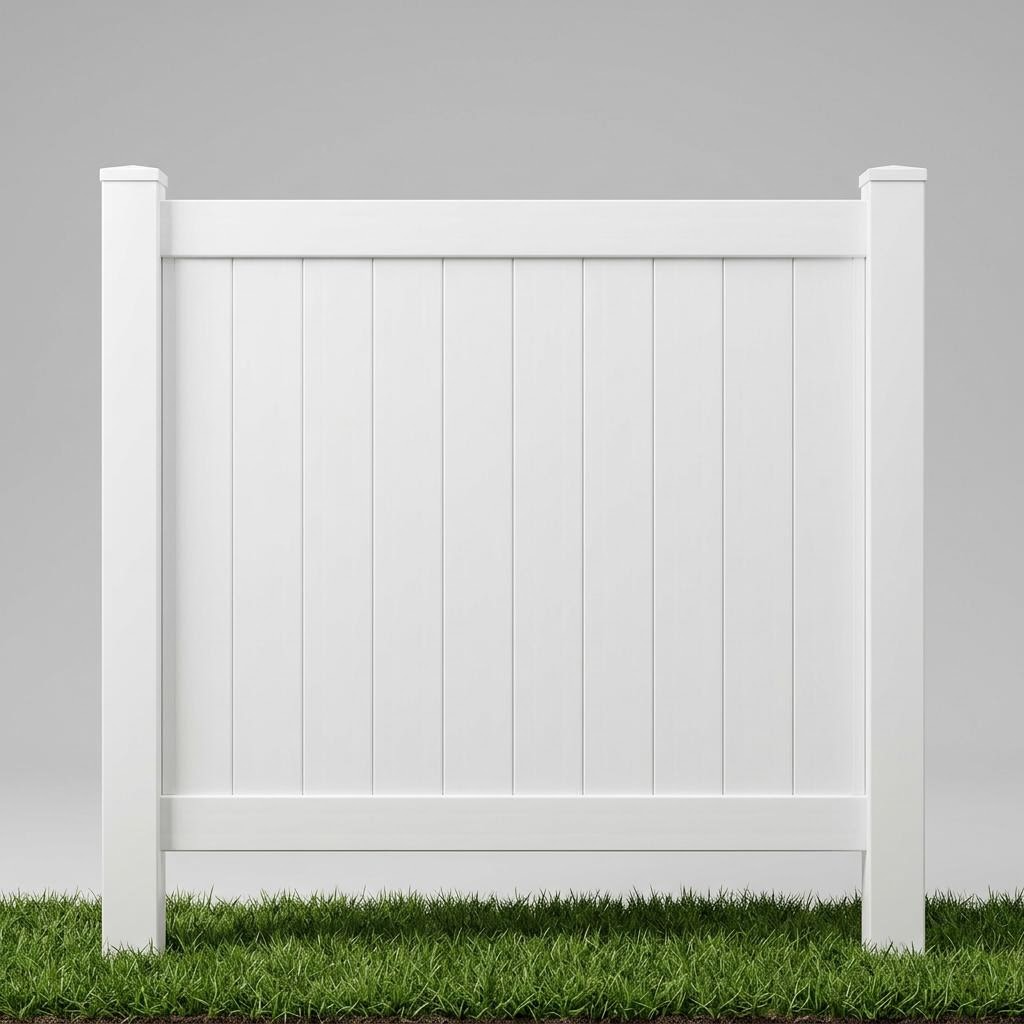 Solid Privacy style vinyl fencing
